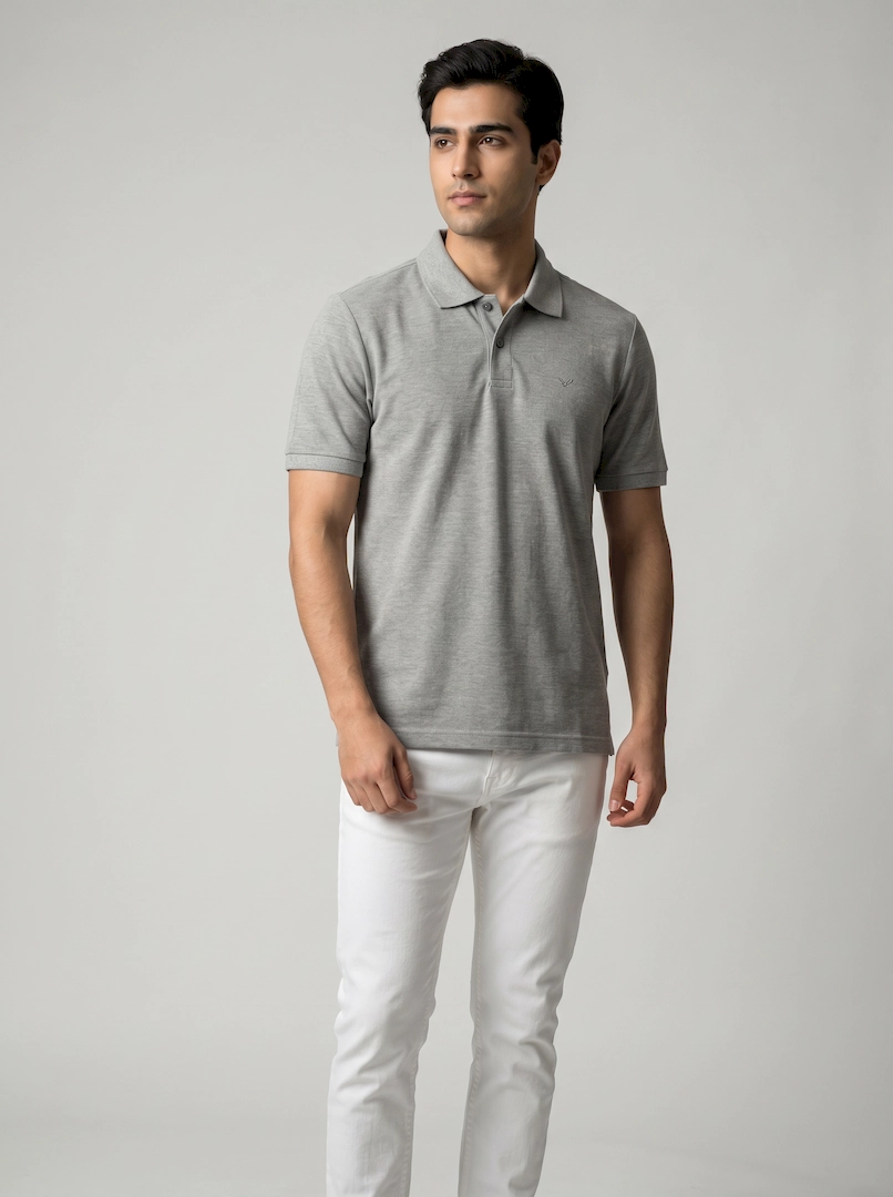 تیشرت جودون 3 دکمه مردانه 3923